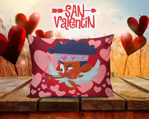 vectores plantilas SAN VALENTIN,FESTEJO,FESTIVIDAD,AMOR,DUOS,COJINES,CARICATURA,DISNEY,
